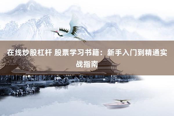 在线炒股杠杆 股票学习书籍：新手入门到精通实战指南