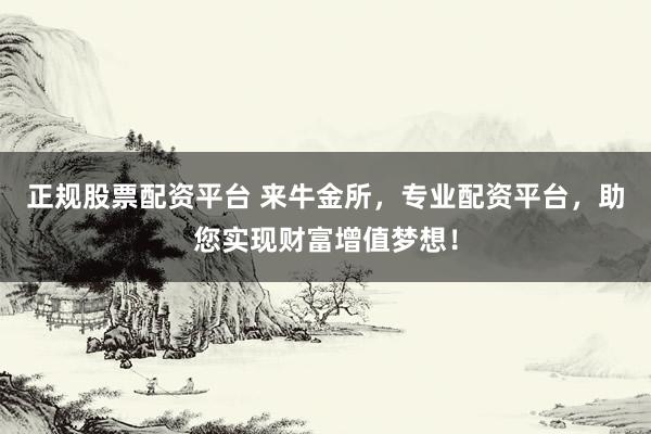 正规股票配资平台 来牛金所，专业配资平台，助您实现财富增值梦想！